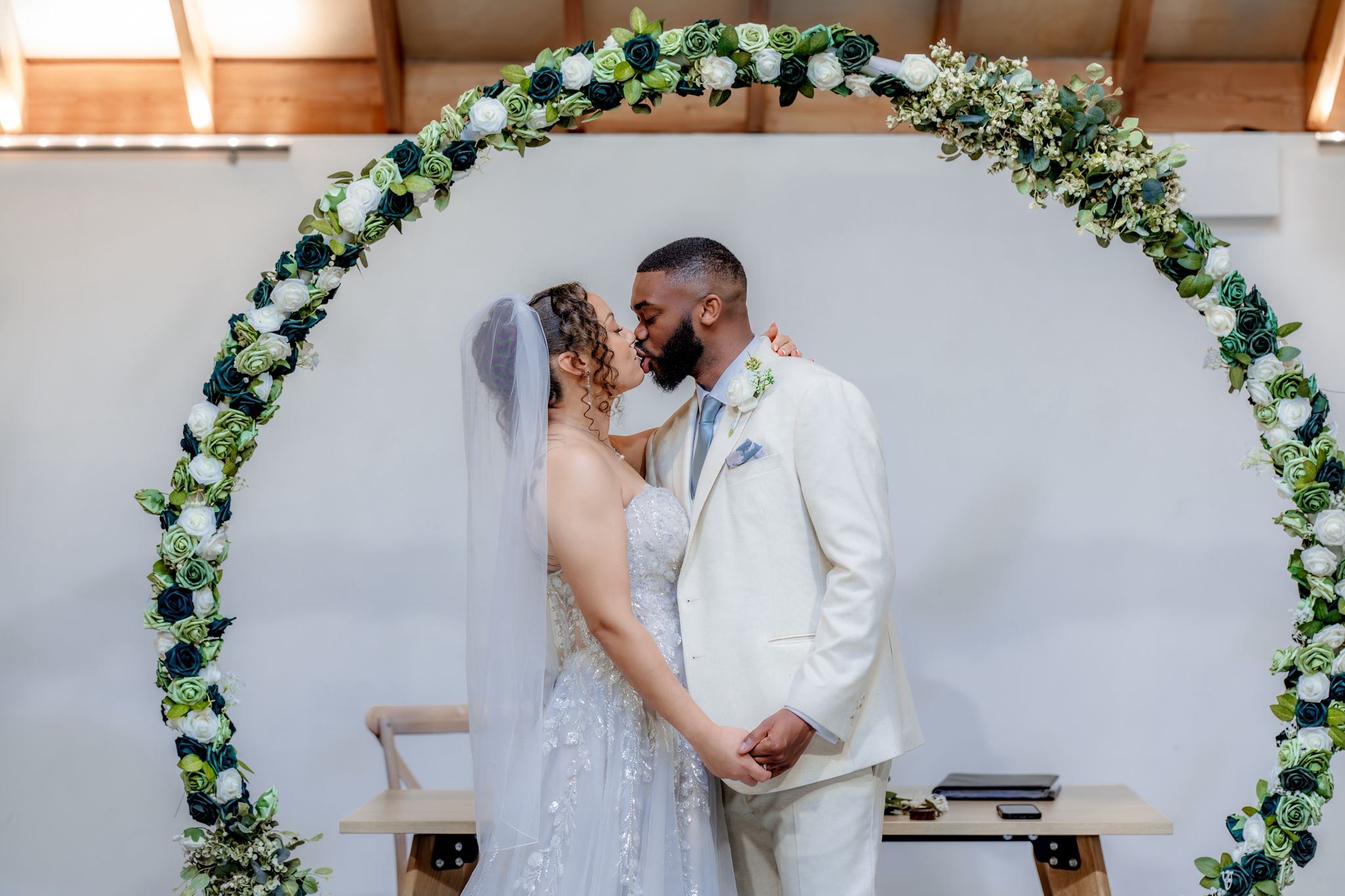 Wedding ceremony couple